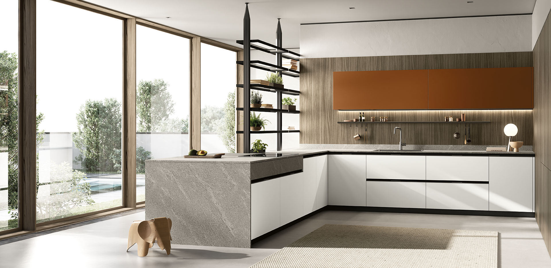Progettazione arredamento personalizzato nello showroom Deleonardis